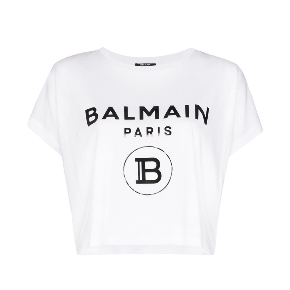 BALMAIN | Logo Print Boxy-Fit T Shirt
